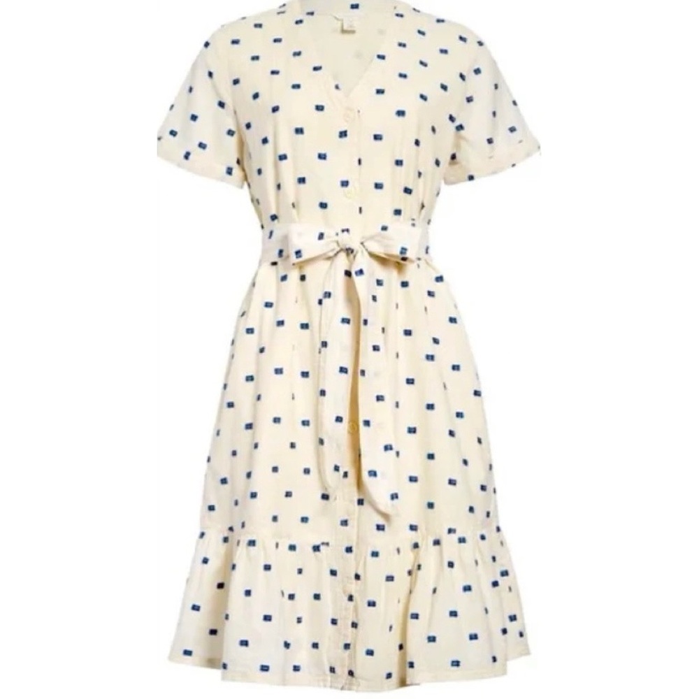 Caslon Clip Dot Shirtdress